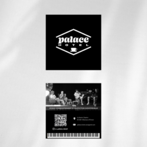 Carte de visite du Palace Hotel Studio, studio d'enregistrement et de production audiovisuelle, avec logo et informations de contact